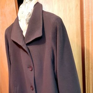 Brown wool & cashmere jacket